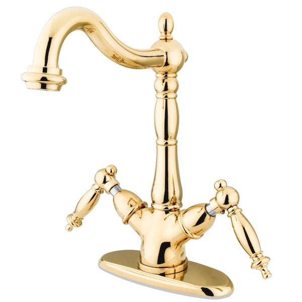 KS1492TL Vessel Sink Faucet, Polished Brass